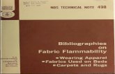 Bibliographies on fabric flammability, Part 1. Wearing ... · AUNITEDSTATES DEPARTMENTOF COMMERCE PUBLICATION NBSTECHNICALNOTE498 Bibliographies in FabricFlammability WearingApparel