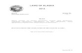 LAWS OF ALASKA 2013 · 20 Alaska Energy Authority - 25,000,000 25,000,000 21 Round VI Renewable Energy 22 Project Grants (AS 23 42.45.045) 24 Tenakee Springs DBA 2,988,000 25 Tenakee