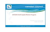 2019/20 Draft Capital Works Program...Lerida Avenue from Macquarie Avenue Camden 70,000 - - - 70,000 Macquarie Avenue from Menangle Road Camden 177,000 - - - 177,000 ... Catherine