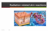 Radiation skin reactions - Home - New Zealand Wound Care ... · Radiation recall Radiation recall dermatitis - a skin rash involving redness, swelling, and/or blistering of the skin.