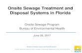 Onsite Sewage Treatment and Disposal Systems in Florida Sewage.pdf•Onsite wastewater systems are one of several contributors •There are between 2.1 to 2.7 million onsite wastewater