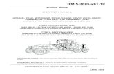  · *TM 5-3805-261-10 TECHNICAL MANUAL OPERATOR’S MANUAL FOR GRADER, ROAD, MOTORIZED, DIESEL ENGINE DRIVEN (DED), HEAVY, COMMERCIAL CONSTRUCTION EQUIPMENT (CCE) (NSN 3805-01 …