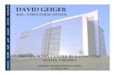 introduction DAVID GEIGER · 2009. 4. 20. · DEPTH. DULLES TOWN CENTER BUILDING ONE. introduction. DULLES, VIRGINIA. overview. Floor System Infill beams Chapter 4, ASCE 7-05 LRFD