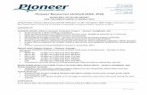 Pioneer Resources Limited (ASX: PIO)...• Further caesium-focused drilling to resume in early May, 2017 MAVIS LAKE Lithium Project – Ontario, Canada Fairservice (PEG006) drilling