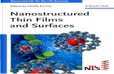 Nanostructured Thin Films · field of research, the ten volumes of this single source of information comprehensively cover the complete range of nanomaterials for medical, biological