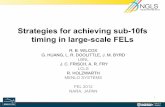 Strategies for achieving sub-10fs timing in large-scale FELs · – 1.8fs RMS jitter • >1MHz EO phase modulator – 320as RMS jitter 12 320as RMS pulsed laser CW laser EO ø