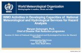 WMO Activities in Developing Capacities of National ...hazards, databases, metadata •Forecasting tools (Weather, water and climate) •Quality assurance and verification (data, tools,