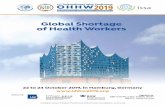 Global Shortage of Health Workers · support workers. Women comprise nearly 80% of the health care work force (WHO). Women comprise nearly 80% of the healthcare work force Health