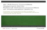 An Advisory Committee Statement (ACS) National Advisory ... · influenza vaccine (LAIV) is 0.2 mL intranasal (0.1 mL in each nostril) (available for children 2 years of age and older).