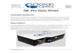 QE Pro Data Sheet - spectrecology.com...QE Pro Data Sheet Intended Audience This data sheet is intended for Ocean Optics customers looking for specific technical details for the QE