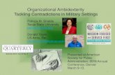 Organizational Ambidexterity Tackling Contradictions in ... Conference...ps07@txstate.edu Donald Travis US Army, Ret. dontravis752@yahoo.com Presented at American Society for Public