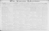 Laurens advertiser.(Laurens, S.C.) 1906-06-06.€¦ · Joseph Courtenay Anderson of this ... ler, of Laurens. 1* ir new teachers ... Theycomemosthighly recommended. Miss Calmes is