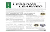 N LESSONS E LESSONS A P LEARNEDLEARNED · U.S. Department of energy QUarterly report national environmental policy act LESSONS LEARNEDLEARNED N LESSONS E P A march 2, 2015; Issue