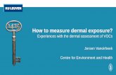Experiences with the dermal assessment of VOCs Jeroen ... GC-FID analysis â€¢Simultaneous injection