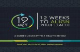 A GUIDED JOURNEY TO A HEALTHIER YOU · A 12 week journey to a healthier you! If you want to improve your wellbeing and make a positive change to your life, our specially designed
