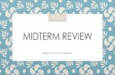 Midterm Reviewhhsbrown.weebly.com/uploads/8/9/8/0/89809847/midterm_review.pdf · MIDTERM REVIEW Algebra I and Honors Algebra I. Midterm Exams ... you will get +5 points added to your