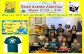 Week 2/29 3/4 - Centennial School District...READ ACROSS AMERICA AN NEA PROJECT The more {haf gou READ, {he more things gou will KNOW. The more gou LEARN, the more places you'll GO.