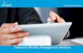 Enterprise)Mobility)ManagementSolu4ons) · Copyright©)2013)AirWatch,)LLC.)All)rights)reserved.)Proprietary)&)Conﬁden4al.) Mobility)ManagementPlaorm) 4 Devices) Gain)visibility)and)manage)devices,)