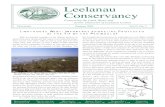 Leelanau Conservancy · Newsletter Summer 2004 Vol.15, No. 2 Leelanau Conservancy Conserving the Land, Water and Scenic Character of Leelanau County Narrows/Lake Solon acreage Watershed