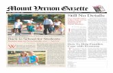 Vol. XXI, No. 36 Mount Vernon’s Hometown Newspaper • A … Vernon.pdf · 2020. 7. 25. · Mount Vernon Gazette September 9-15, 2010 1 Attention ter: e material. ome 9/10/10 T