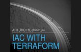ARTURO PIE IAC WITH TERRAFORM - SEI Digital LibraryInfrastructure as Code with Terraform Author: Arturo Pie (Nulogy) Subject: Writing infrastructure as code is a considerable initial