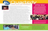 Quarterly - The Howard County Arts Council · The process included an external listening tour with 10 local arts groups; dozens of one-on-one interviews with staff, current and former