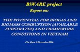 6. CTU Potential of RE in Vietnamhomepages.hs-bremen.de/~office-ikrw/biware/Download...Paddy straw 56% Rice husk 18 % Sugar cane bagasse 7% Sugar cane (tops/leaves) 18 % Water hyacinth