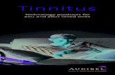 Tinnitus Technology Products Brochure - Audibel · way people deal with ringing in the ears. These small, comfortable in-ear devices are designed to deliver ... advanced hearing solutions.