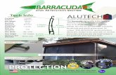 Barracuda Spec Sheet 2015 - Alutech · 42 mm (1 -11/16”) 8.7mm (7/16”) 1.53mm (0.06”) Tech Info The Barracuda slat profile is the latest in security and storm shutter profiles.