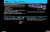 ZEN V2 Units - Omron ZEN V2 Units 3 Series Configuration CPU Units Power supply voltage: 100 to 240