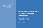 UBS 13th Annual Globals2.q4cdn.com/240635966/files/doc_presentations/GNW UBS Global … · 06/05/2011  · All financial data as of March 31, 2011 unl ess otherwise noted. For additional