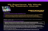 My Experience. My Words. My Treatment . My Experience. My Words. My Treatment Journal. TAKE AN ACTIVE