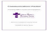 Communications Packet - LWMS · 2013. 9. 19. · birthdays and wedding anniversaries are listed as well as the national pastors in world missions. Use the information contained in