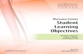 Marzano Center Student Learning Objectives · Student learning objectives (SLOs) are measurable, long-term academic growth targets that teachers set at the beginning of the school