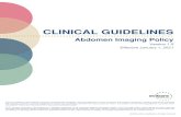 eviCore Abdomen Imaging Guidelines - V1...2016/05/12  · MR Elastography (CPT® 76391) replaces MRI Abdomen (CPT® 74183 or CPT® 74181) for requests for MR Elastography liver (See