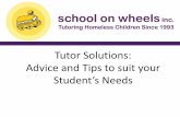 Tutor Solutions: Advice and Tips to suit your · 11/11/2016  · Tutor Request I can't get a response from my student's teacher. Is there something else to try? Tips to communicate