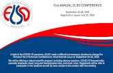 31st ANNUAL ELSO CONFERENCE Annual ELSO conference brochur… · serving as the Chair of the Asia Pacific Chapter of ELSO. 2 KEYNOTE SPEAKER. VIRTUAL HEART LAB Objective: The moderator