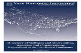 Directory of Colleges and Universities, Agencies and ...teachers.yale.edu/pdfs/2015-conference/Directory.pdflearning and her personal and professional development — is the central