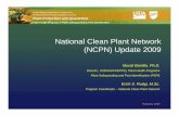 National Clean Plant Network (NCPN) Update 2009nationalcleanplantnetwork.org/files/29346.pdfGeneral Meeting and posted to the NCPN website. Program Proposal Decisions – Proposals