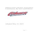 Oshawa Girl’s Hockey Association Constitution, By-laws and ......OGHA and the Oshawa Generals Hockey Club. The Oshawa Generals Hockey Club shall retain the rights to the OGHA logo.