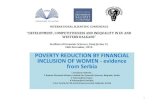 POVERTY REDUCTION BY FINANCIAL INCLUSION OF WOMEN ... konferencija/7konferenci… · POVERTY REDUCTION BY FINANCIAL INCLUSION OF WOMEN -evidence from Serbia 1 GrozdanicRadmila, 2