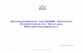 AGREEMENT ON EDF GROUP C S R - PSI · agreement is furthermore contingent on its signature by the representative of the EDF SA Management. The conclusion of an Adherence Agreement