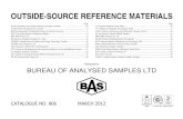 OUTSIDE-SOURCE REFERENCE MATERIALS · referred to as “Certified Reference Materials” and the remainder as “Reference Materials”, in accordance with the definitions given in