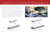 Motors For Surgical Applications€¦ · Portescap brand, our application specific surgical motors are designed to meet the specialized performance requirements of high-precision