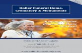 Haller funeral Home, Crematory & Monuments · There are several reasons more families choose Haller Funeral Home & Crematory each year. Our ... two sons, who are both licensed funeral