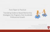 From Paper to Practical - Stanford Medicinemed.stanford.edu/academy/programs/MedEdSeminarSeries... · CARUSO - 11/1/17 –TMA PRESENTATION 2. Agenda Mentorship Defined Benefits of