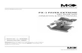 PX-3 PAVER EXTREME - MK Diamond · The PX-3 Paver Saw is designed to be used only with approved diamond cutters. • ... or carbide blades on this machine! Use ONLY Diamond blades