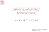 Economics of Orchard Mechanization - Cornell UniversityPruning Trials and Results Study Platform Traditional Platforms Efficiency Gain 2009 N-Blosi 25, Grower Self-propelled, Grower