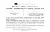 Notice of Examination - MTAweb.mta.info/nyct/hr/pdf_exams/9615.pdfPrincipal Transit Management Analyst, Exam No. 9615 Application Deadline: Type of Test: July 31, 2018 Multiple-Choice