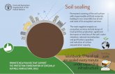 Soil sealing · SOIL THREATS Soil sealing LAC Latin America and the Caribbean NA North America SSA sub-Saharan Africa NENA Near East and North Africa E Europe and Eurasia SP